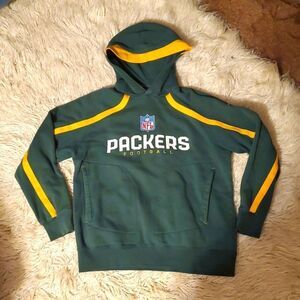 Vintage NFL Green Bay Packers Spellout Hoodie, Super Nice!